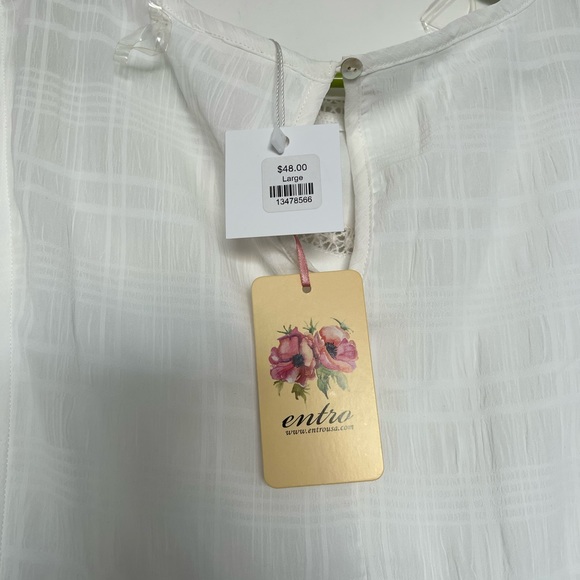 Entro White Summer Dress - Picture 2 of 10